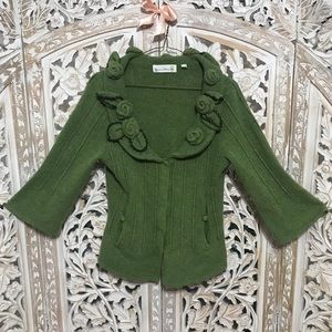 Charlie & Robin Wool Flower Cardigan